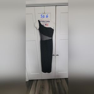 Black one shoulder dress